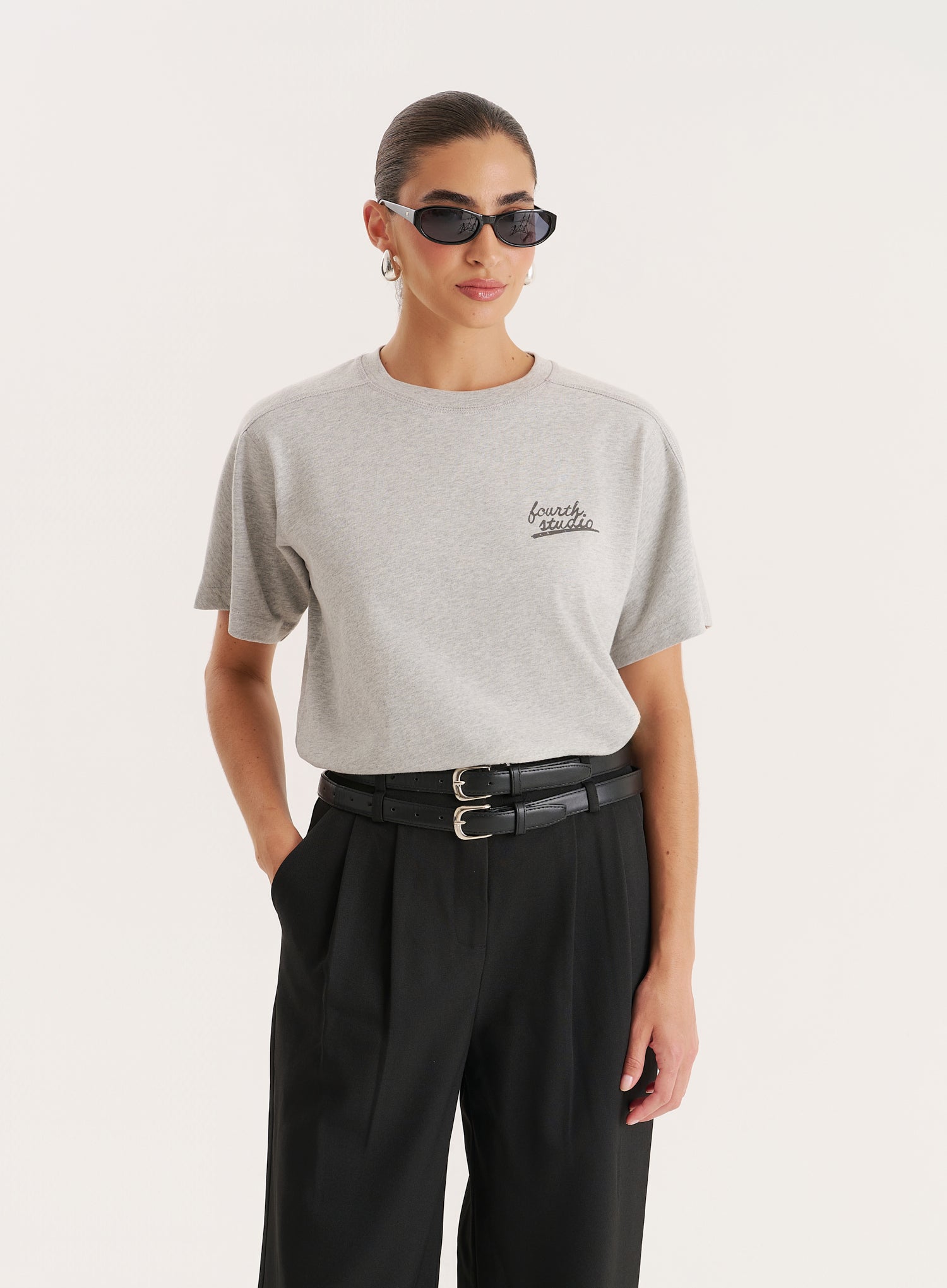 Grey Fourth Studio Cotton T-Shirt